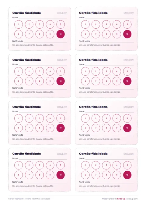 Prévia: Cartão fidelidade